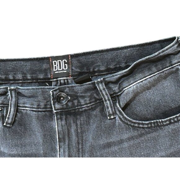 (5 for $25) BDG Mens Distressed Slim Fit Denim Shorts in Washed Black Size 32 - Picture 3 of 5